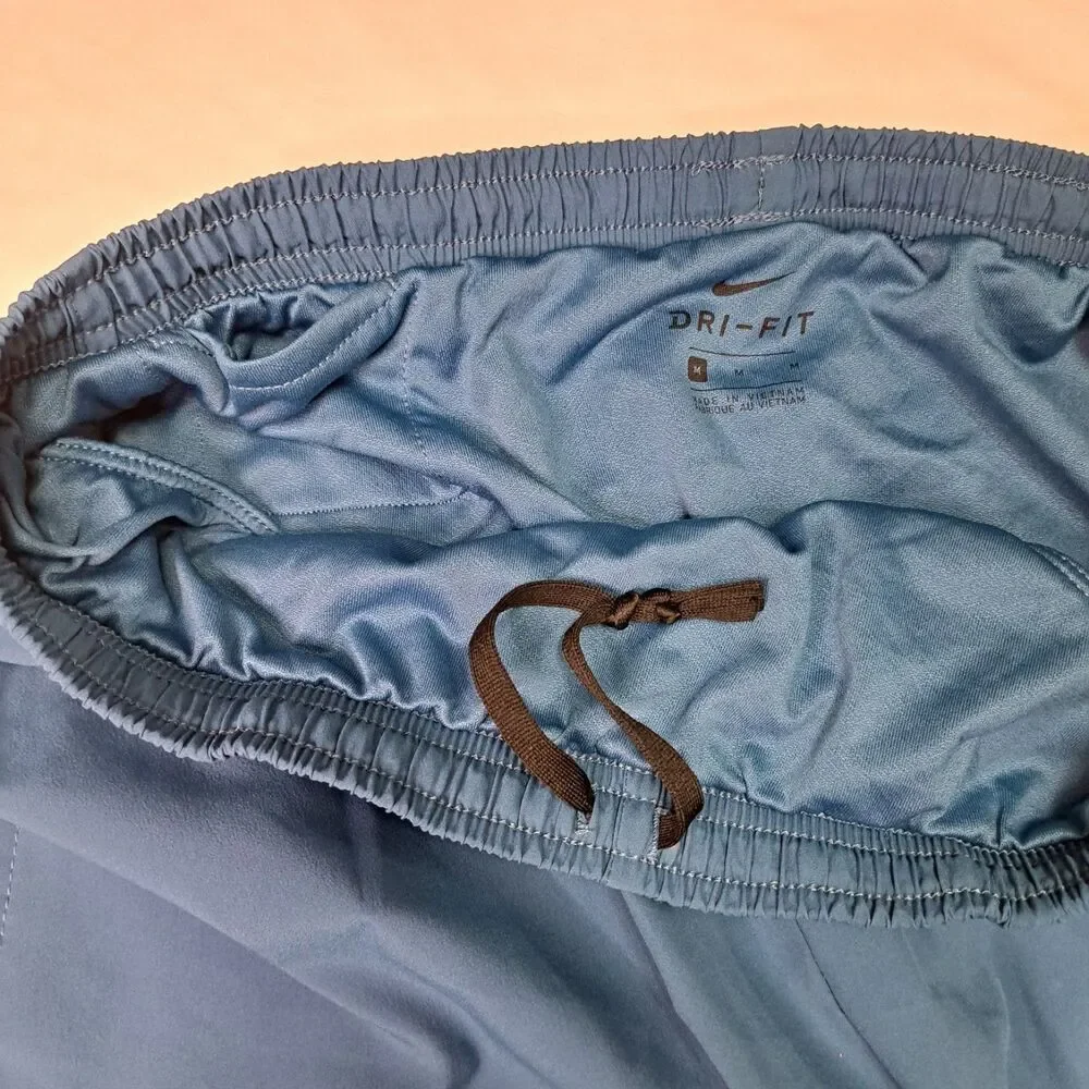 Nike Dri-FIT Blue Men's Challenger Running Shorts M Lined Drawstring Pockets Gym